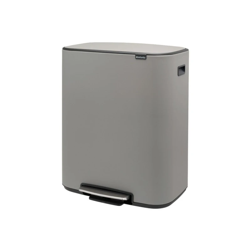 Кош за смет Brabantia Bo Pedal 60L, Mineral Concrete Grey